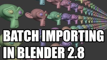How To Batch Import Multiple BVH Files in Blender 2.8