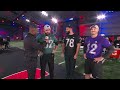 Andrew DePaola, Jason Kelce, & Erik McCoy After Their 'Snap Shots' Win at the 2024 Pro Bowl