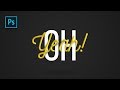How to Create a Interlaced Text effect in photoshop - Photoshop tutorials