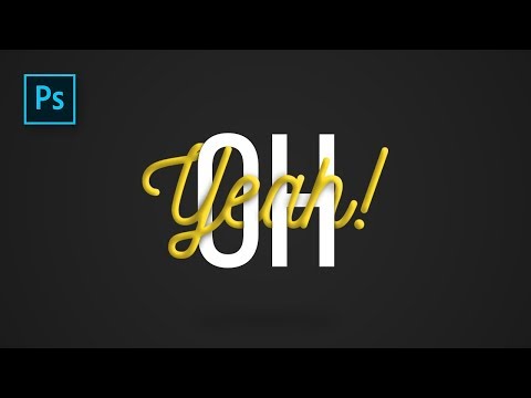 How to Create a Interlaced Text effect in photoshop - Photoshop tutorials