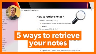 5 ways to retrieve your notes