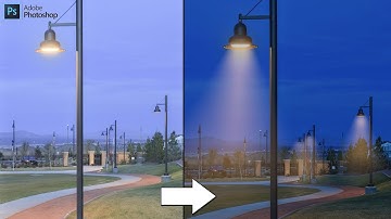 How To Add Realistic Street Light Effect in Photoshop | 2 Mintues Tutorial