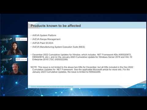 Installation Issues for AVEVA Products - Windows KB 5022083