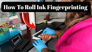 How To Ink & Roll Fingerprinting #fingerprint 
