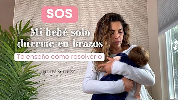 ¿Por qué mi bebé de 4 semanas sólo duerme en mis brazos?