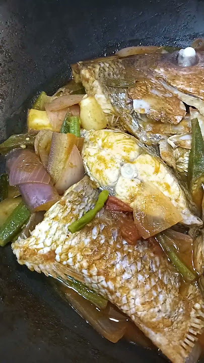 assam fish head Ang ulam natin sarap appetizer#food #cooking #short #satisfying #shortvideo