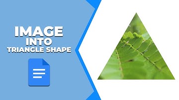How to crop an image into a triangle shape in Google Docs