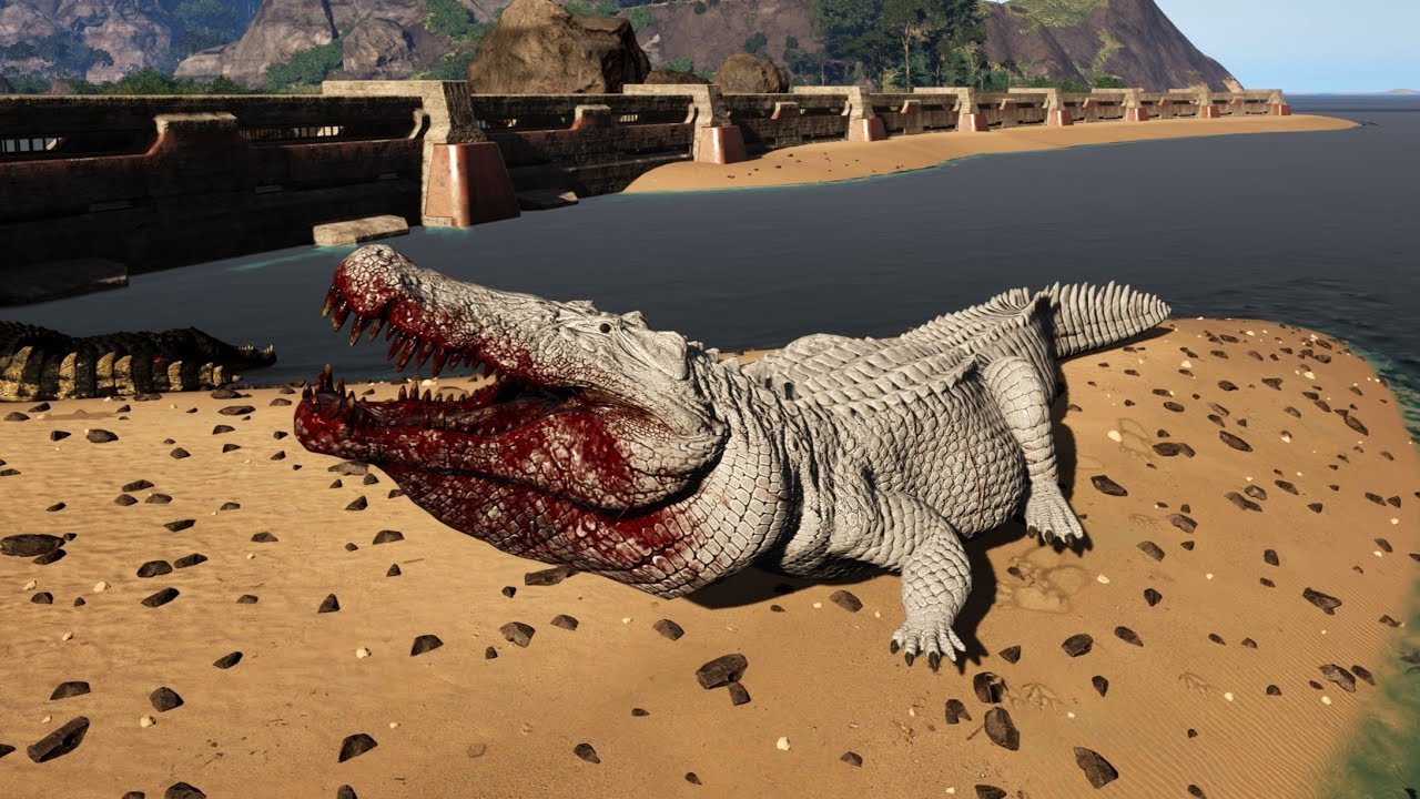The Albino - Prime Deinosuchus Gameplay - The Isle Evrima