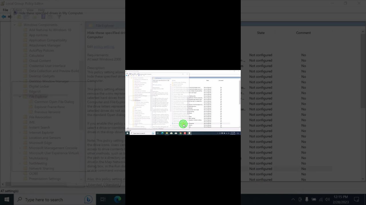 How to hide any specific drive in laptop/pc in windows
