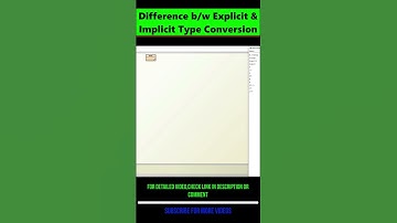 Difference between Java Implicit & Explicit Type | Introduction to Implicit & Explicit Type