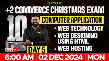 Plus Two Commerce - Computer Application | Chapter 4,5,7 | Christmas Exam | Xylem Plus Two Commerce