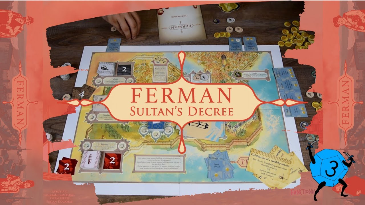 w/Designers Sultan\u0027s Full Ferman: d12BoardGame Gameplay Decree - w/Designers - Ferman: Sultan\u0027s d12BoardGame Full Decree Gameplay