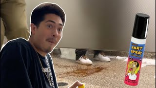 Fake Poop Prank In Public Bathrooms!