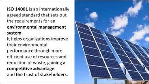 Introduction ISO 14001:2015 Environmental Management System