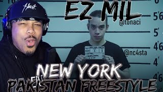 SMOOTH EZ FLOW!! | New York - Pakistan Freestyle | EZ MIL | REACTION | Commentary