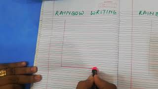 Rainbow writing - Capital Letter L