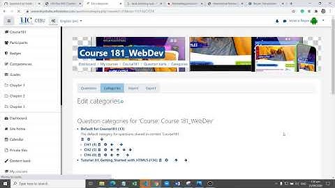 Moodle: Managing Questions and Category