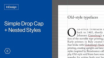 InDesign – Tutorial over decoratieve hoofdletters en beginhoofdletterstijlen