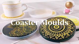 DIY Flat Round Cup Mat Silicone Molds, Resin Casting Molds #pandahall #diy #diycraft #mold #resinart screenshot 5