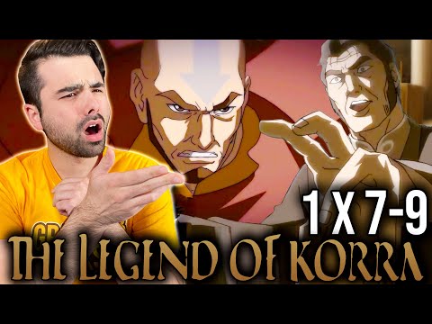 AANG VS YAKONE! The Legend of Korra SEASON 1 EPISODE 7-9 REACTION! Out of the Past