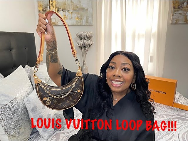 Louis Vuitton Ebene Monogram Coated Canvas Loop Bag Gold Hardware, 2021-2022