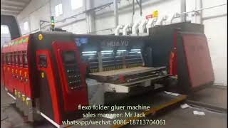 920 inline Flexo folder gluer machine for corrugated box