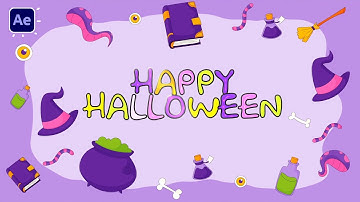 Halloween Background Animation in After Effects Tutorials