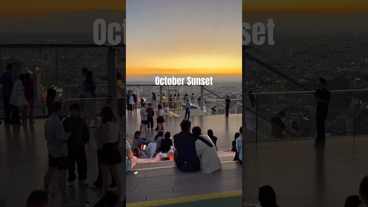 Shibuya sunset and Tokyo night view in October🌇✨