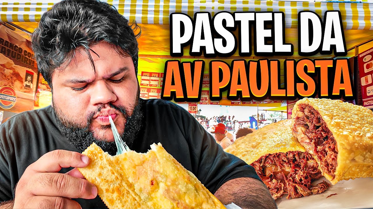 Provando os pastéis da Avenida Paulista!