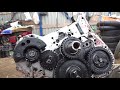 сборка двигателя трактора Т 30 завершение\/T 30 tractor engine assembly completion