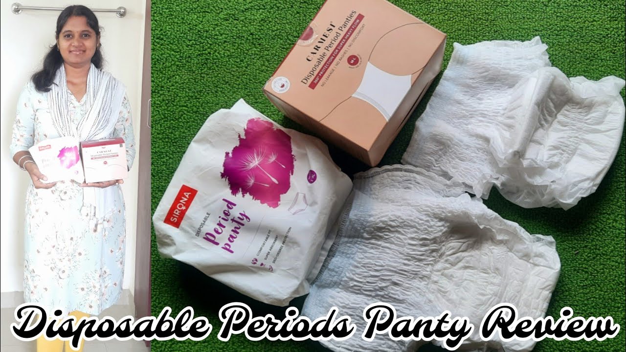 Period Panty Review in Tamil Sirona & Carmesi Period PantyDisposable Period Panty Review 