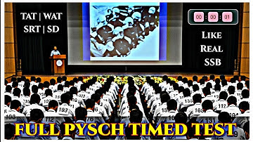 FULL PYSCH TIMED TEST | LIKE REAL SSB | PRACTICE MODEL