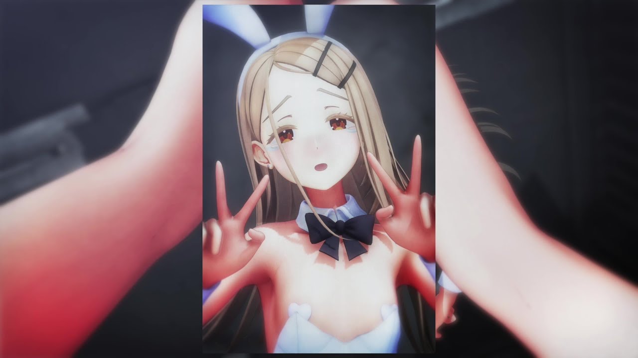 【学マスMMD】DEEP BLUE TOWNへおいでよ(白バニー篠澤 広)