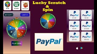 NEW Lucky Scratch & Spin APP|Earn $1-$50 PayPal تطبيق جديد اشحن البايبال من مسح البطاقات screenshot 4