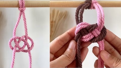 Advanced Macrame Knot | HOW TO: Josephine Knot (Using 2 and 4 Strands)