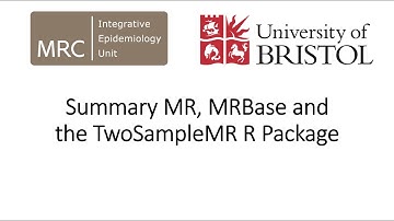 Introduction to MRBase and TwoSampleMR