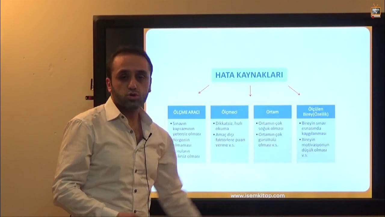 05) Ölçme ve Değerlendirme Ölçmede Hata ve Korelasyon Adnan MUTLU