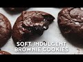 Soft, Fudgey Brownie Cookies Recipe | ブラウニークッキー | 브라우니 쿠키