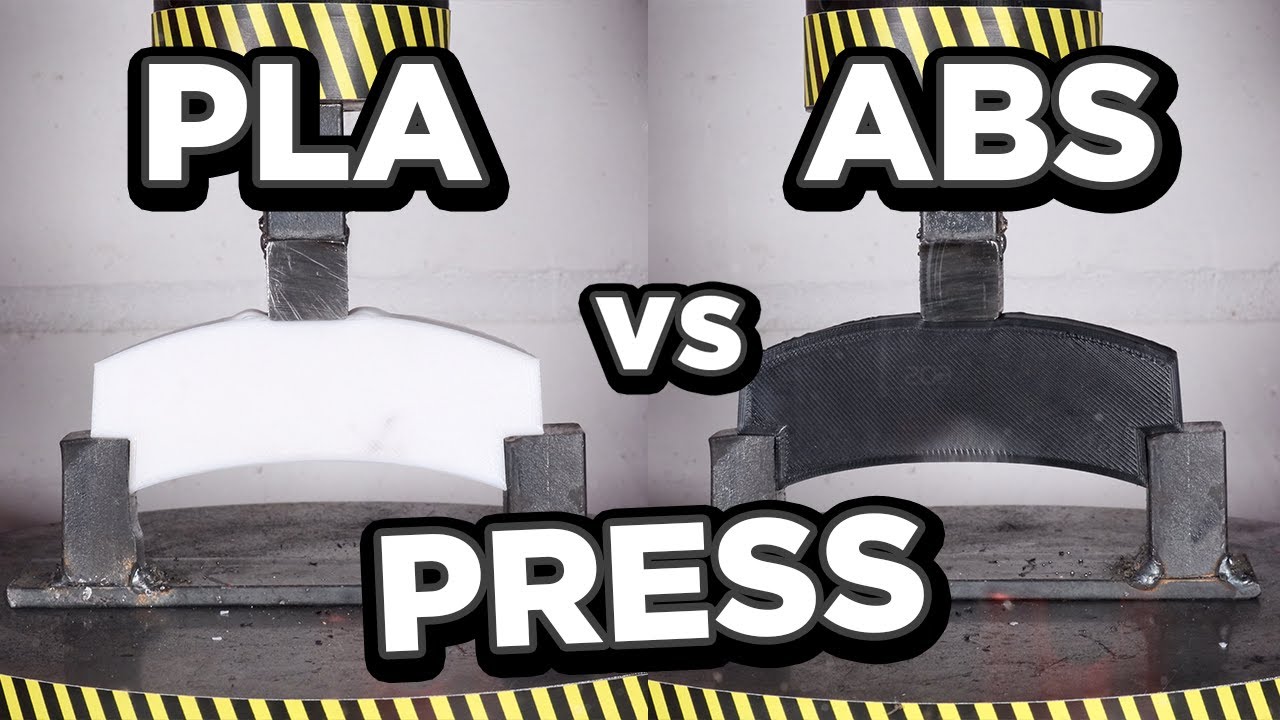 PLA vs ABS vs Hydraulic Press | Ultimate Hydraulic Press Channel