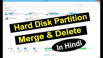 How to Delete and Merge Hard Disk Partition | Increase Partition Size |