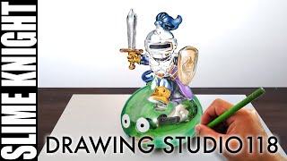 ドラクエ スライムナイト イラストメイキング Drawing Studio 118 Youtube