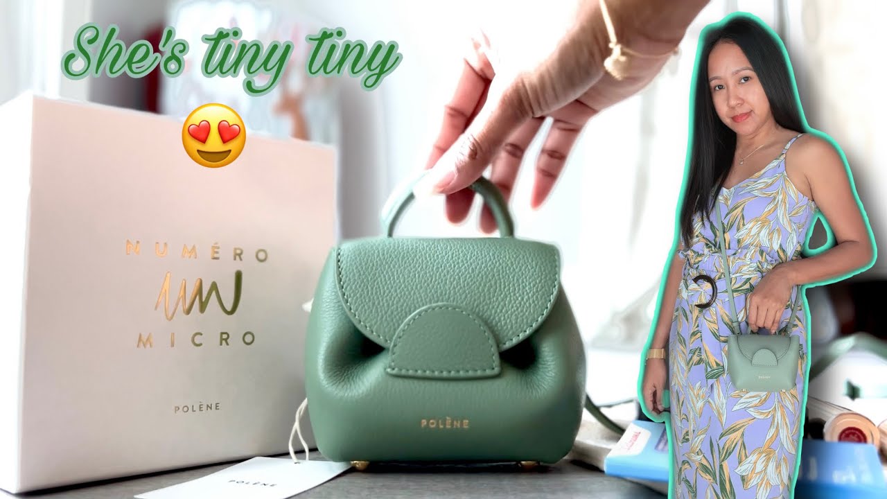 polene numero un micro bag  review, what fits, try on, nano