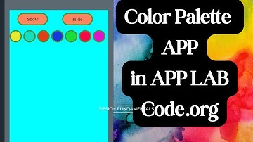 Color Palette app in code.org | #code.org #applab #colorapp
