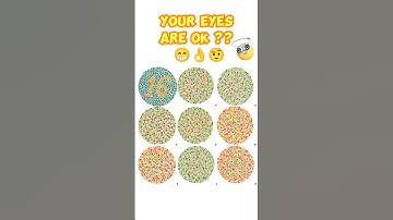 Can You Pass The Color Blind Test❓❓ #shorts #challange #eyetest
