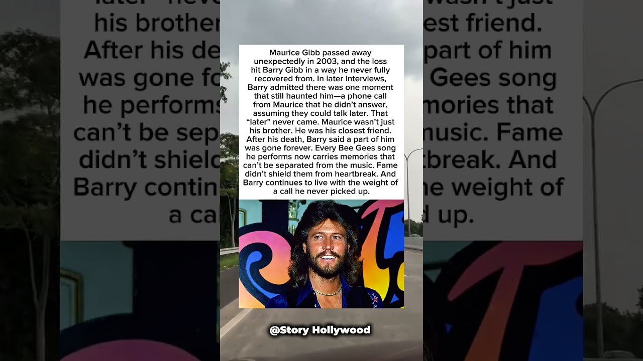 The Untold Bee Gees Story: Barry Gibb's Regret After Maurice Gibb's Death. 