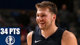 Luka Doncic nearly matches his career high with 34 points vs. the Wizards | 2019-20 NBA Highlights