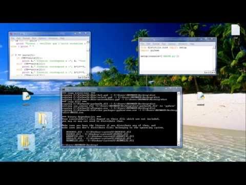 Convertir un fichier python en éxécutable grâce à py2exe