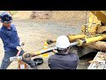 【過酷】巨大な油圧シリンダーを現場でバラしていく!