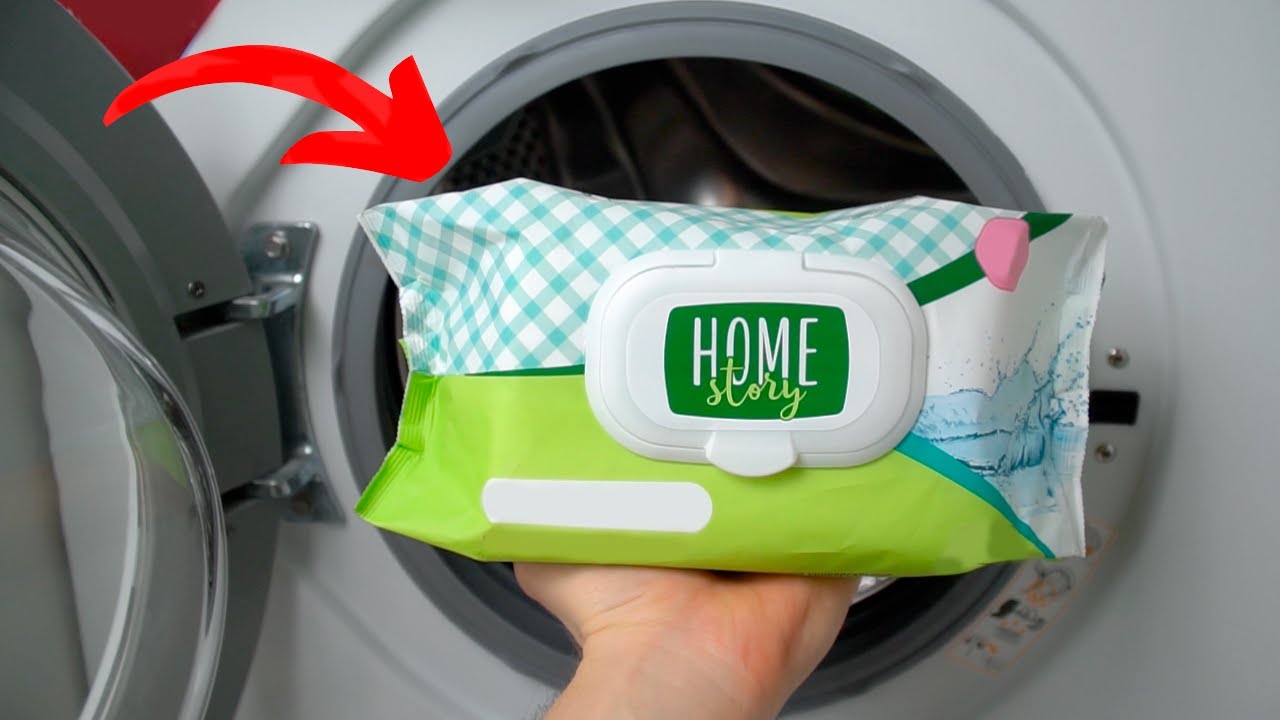 Put the wet wipes in the washing machine! Solves all household problems 