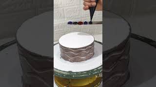 Chocolate Cake Unique Design #cake #reels #video #unitedstates #chocolatecake